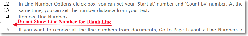 add and remove line numbers
