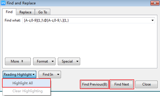 extract all email address