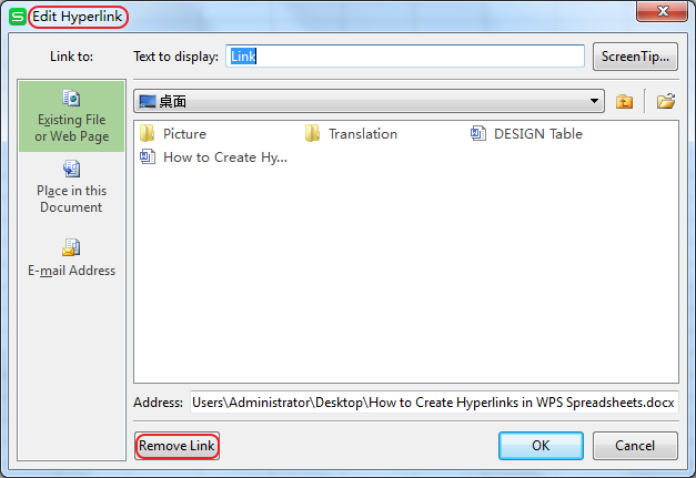 work with hyperlinks in spreadsheets
