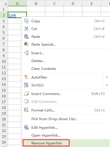 work with hyperlinks in spreadsheets