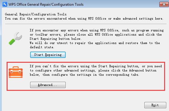 configuration for set default