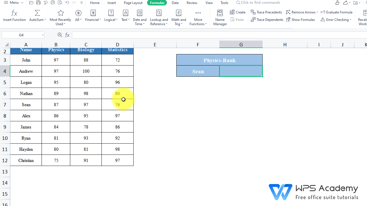 MATCH Function in Excel WPS Office Quick Tutorials Online