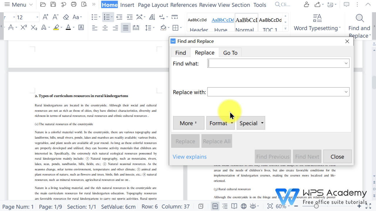 Change A Style For Several Headings With One Click WPS Office Quick