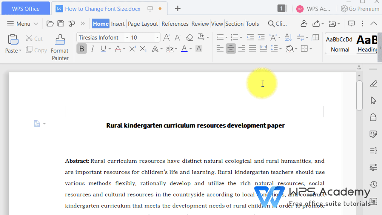 wps office fonts