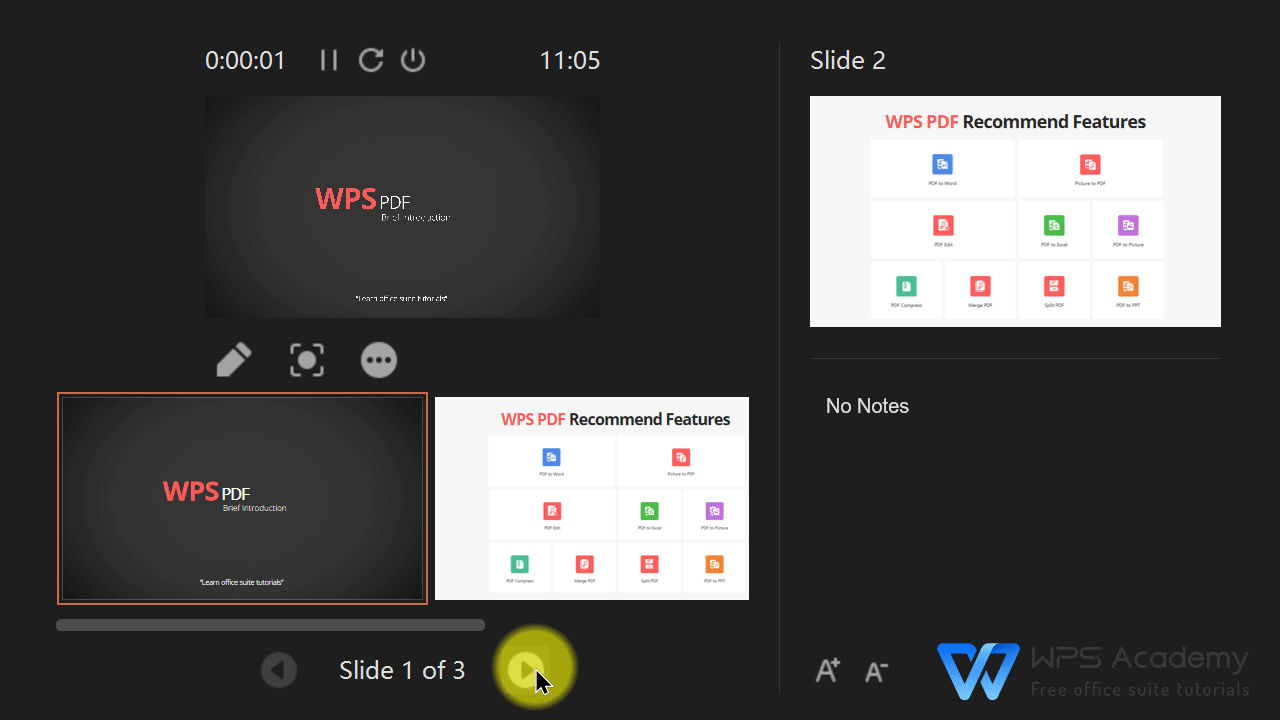 Create and present custom slide shows WPS Office Academy