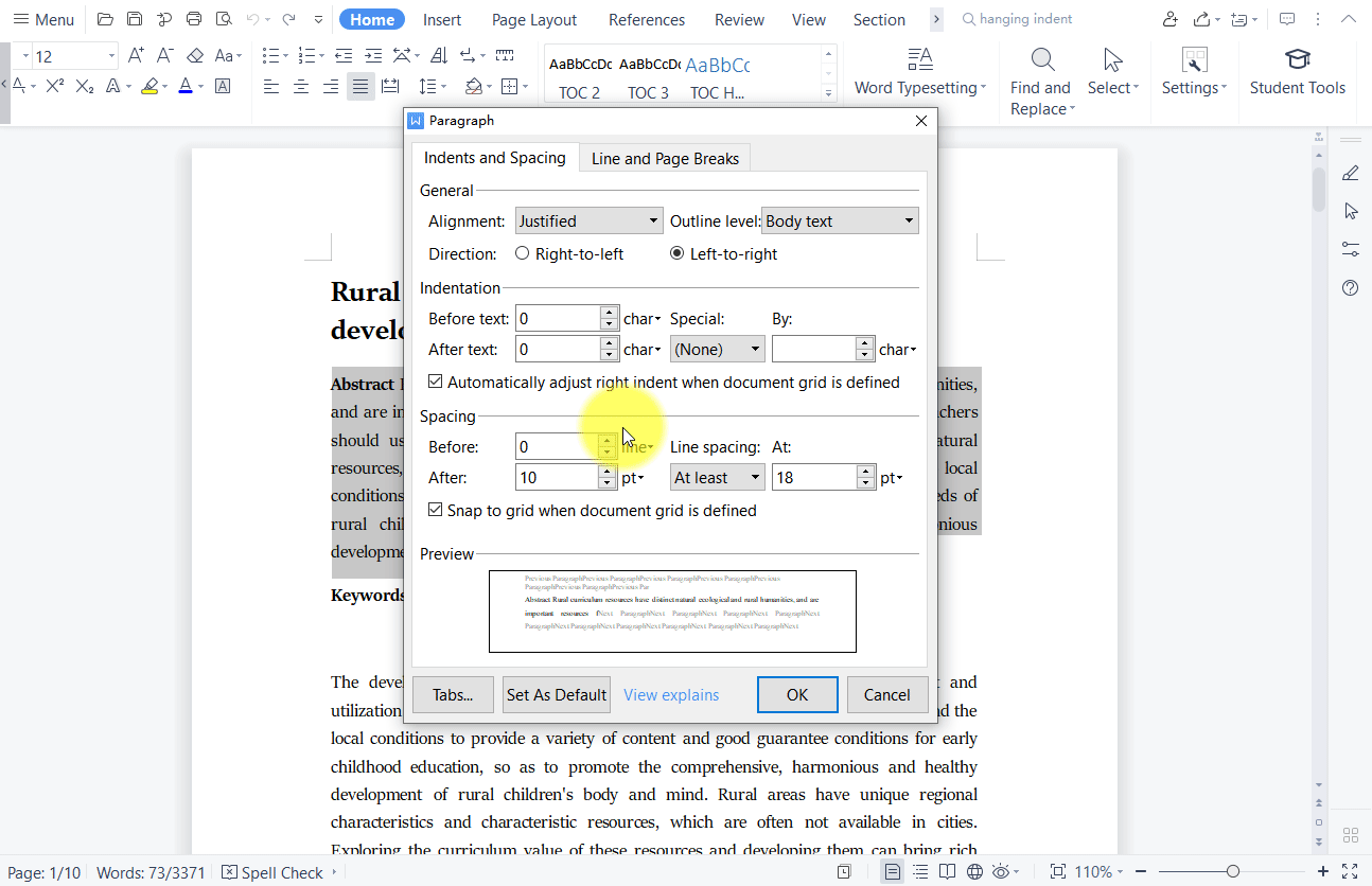 How To Remove Hanging Indent In Word Mac